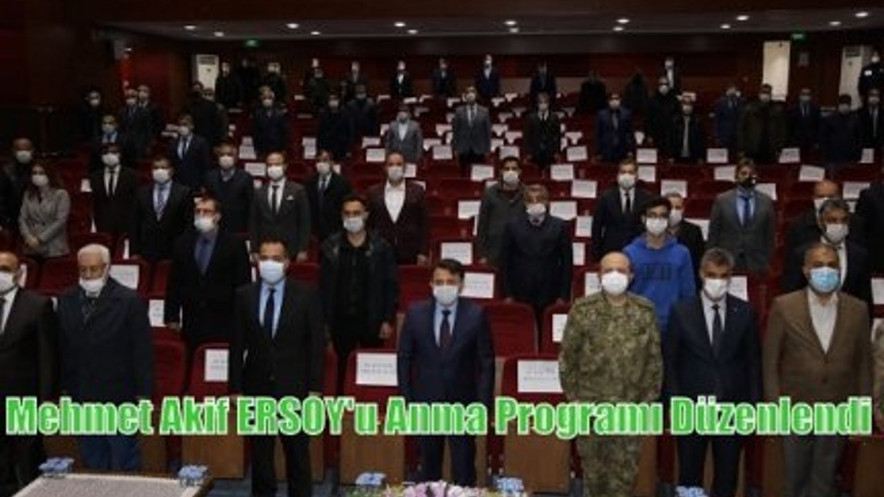 12 Mart İstiklal Marşı'nın Kabulü ve Mehmet Akif ERSOY'u Anma Programı Düzenlendi