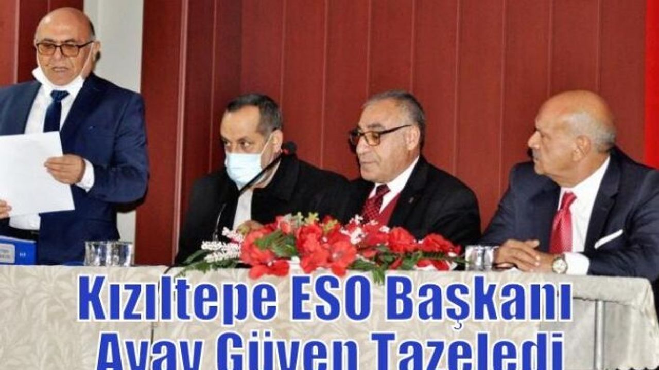 Kızıltepe ESO Başkanı Ayav Güven Tazeledi