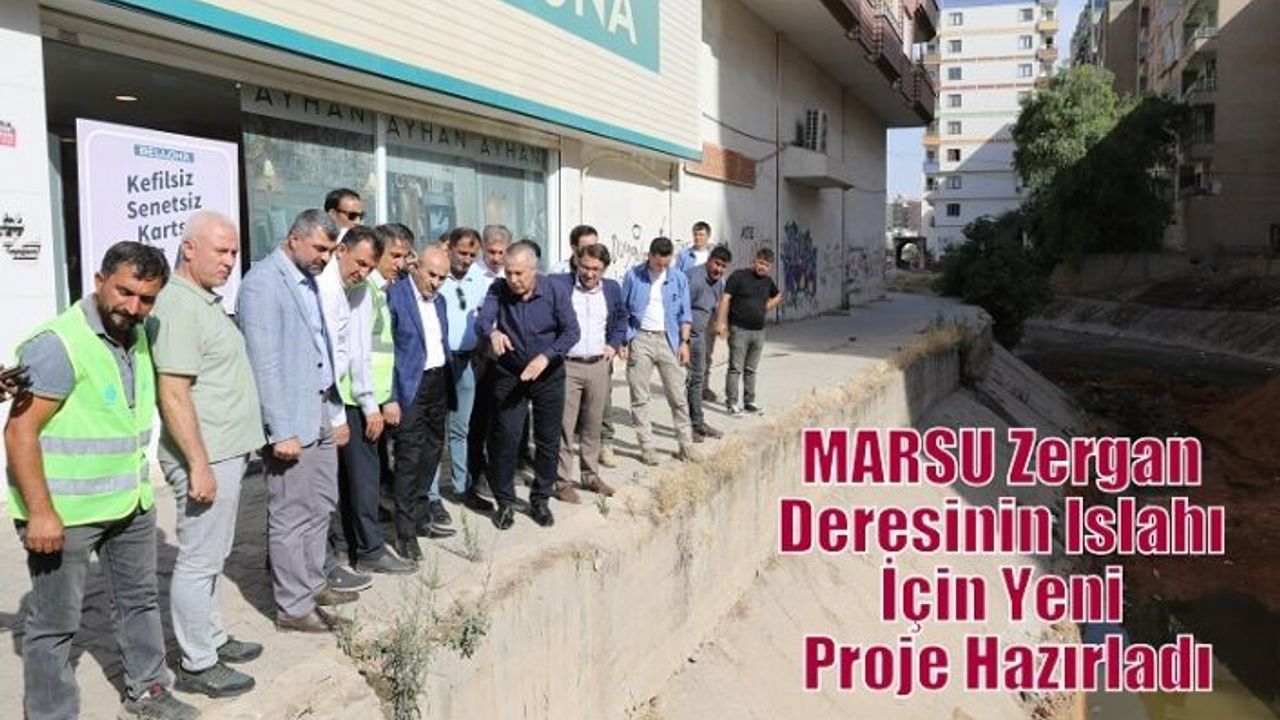 MARSU Zergan deresinin ıslahı için yeni proje hazırladı