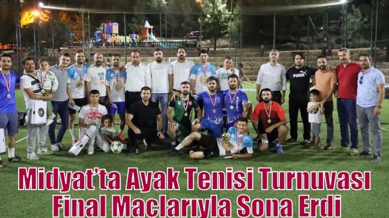 Midyat’ta Ayak Tenisi Turnuvası Final Maçlarıyla Sona Erdi