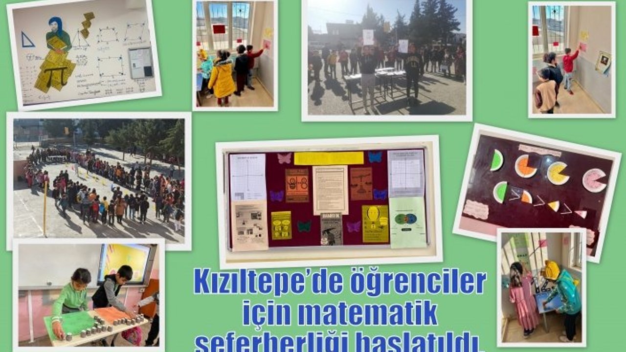 Kızıltepe’de öğrenciler için matematik seferberliği başlatıldı.