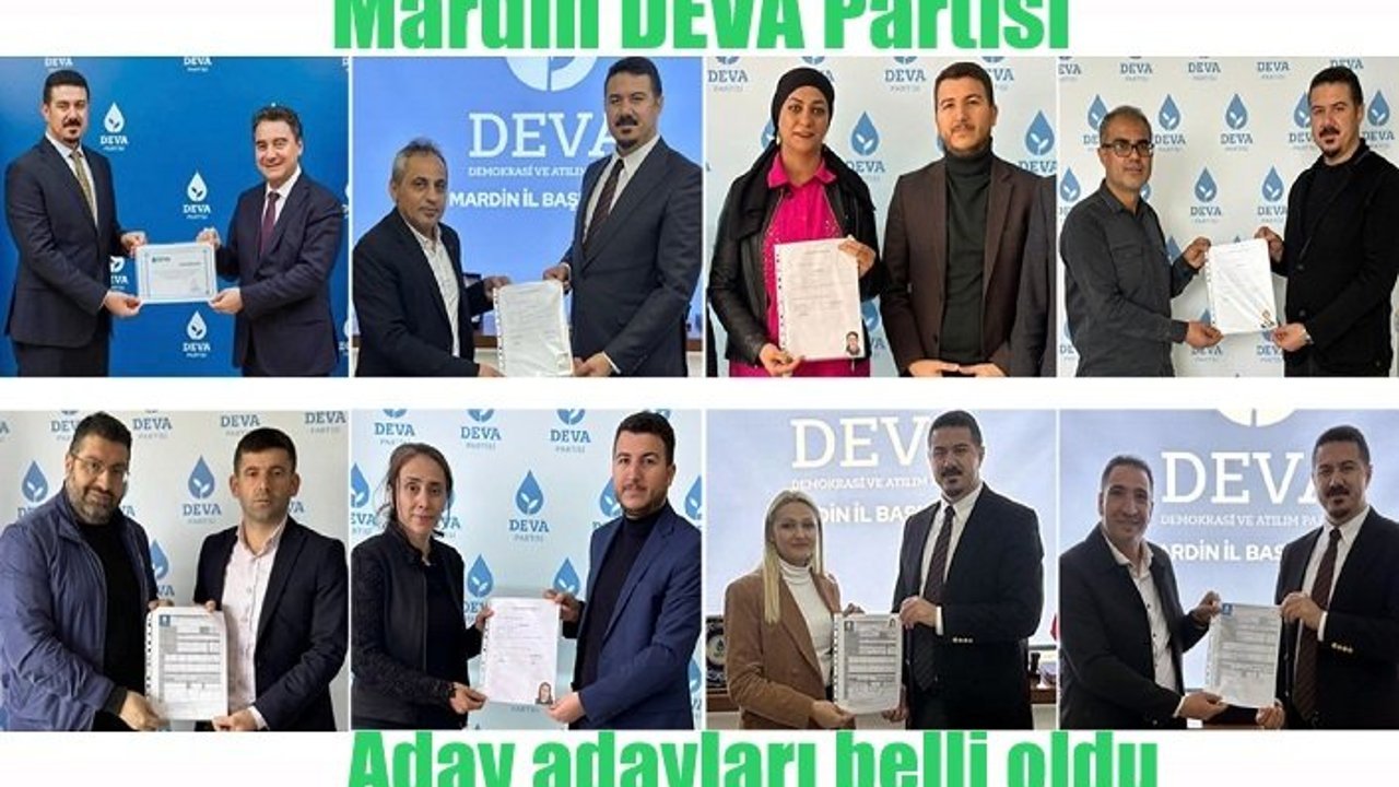 Mardin DEVA Partisi aday adayları belli oldu