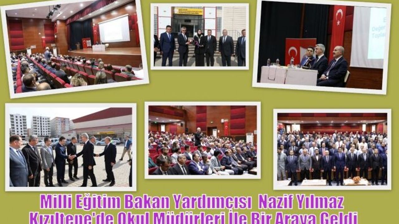 Milli Eğitim Bakan Yardımcısı  Nazif Yılmaz Kızıltepe'de Okul Müdürleri İle Bir Araya Geldi