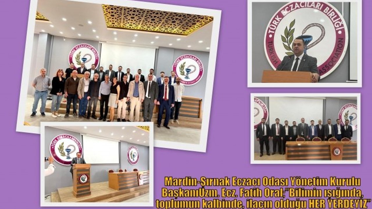 Uzm. Ecz. Fatih Oral;” Bilimin ışığında, toplumun kalbinde, ilacın olduğu HER YERDEYİZ”