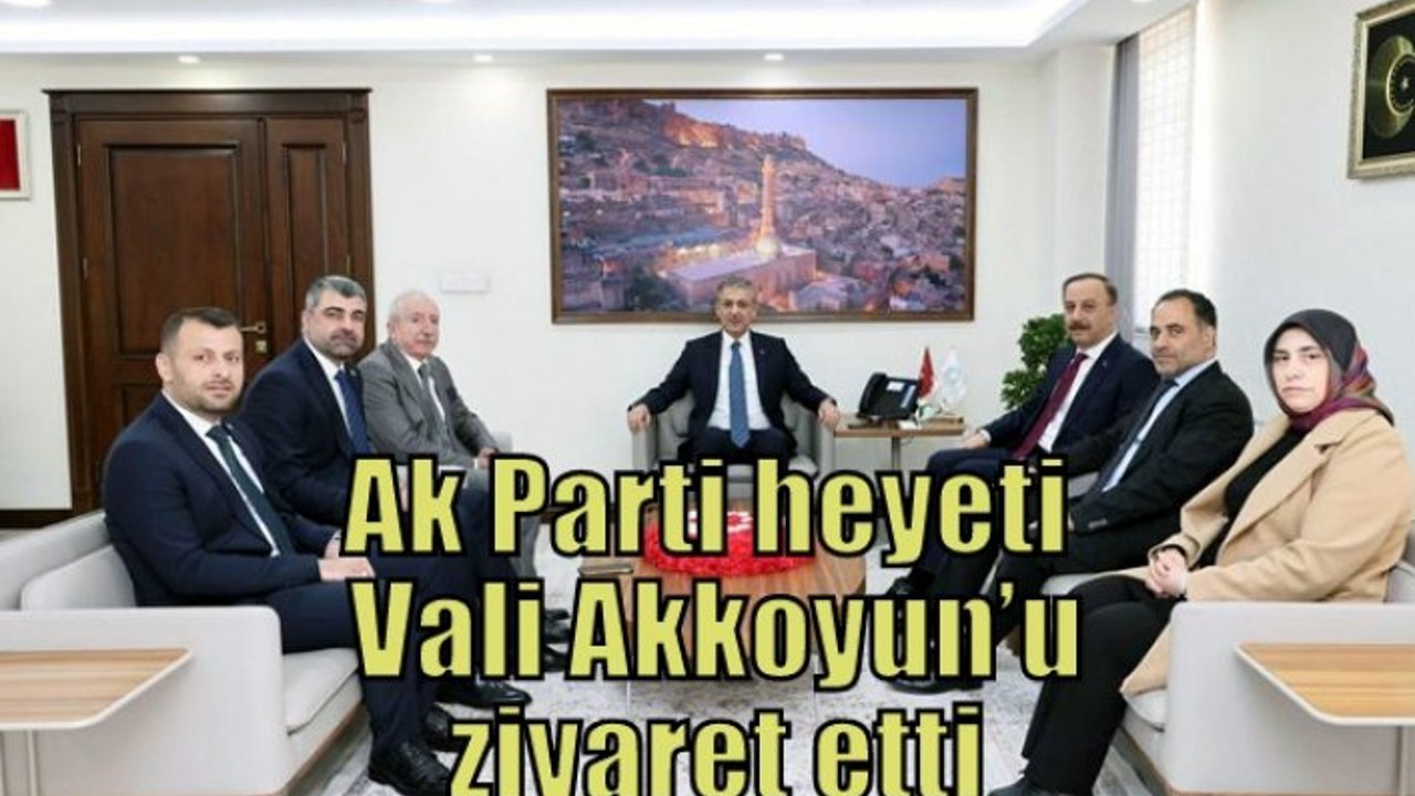 Ak Parti heyeti Vali Akkoyun’u ziyaret etti