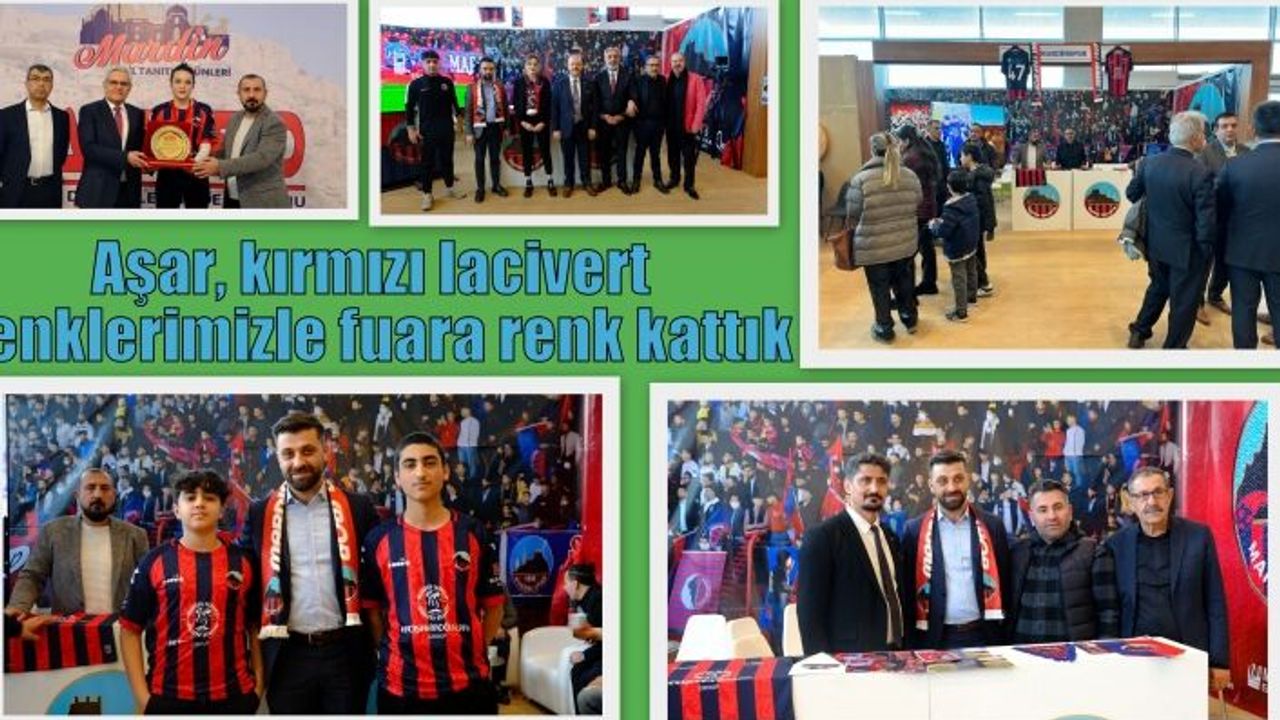 Aşar, kırmızı lacivert renklerimizle fuara renk kattık