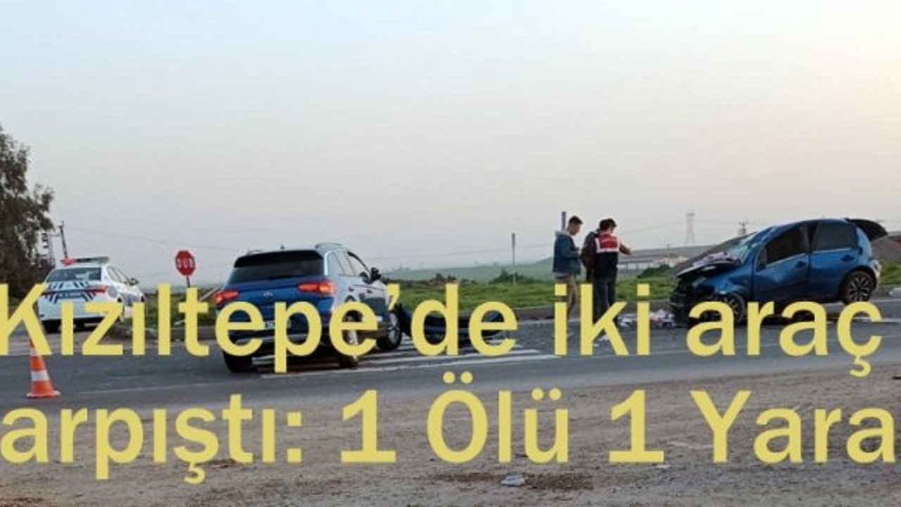 Kızıltepe’de iki araç çarpıştı: 1 Ölü 1 Yaralı
