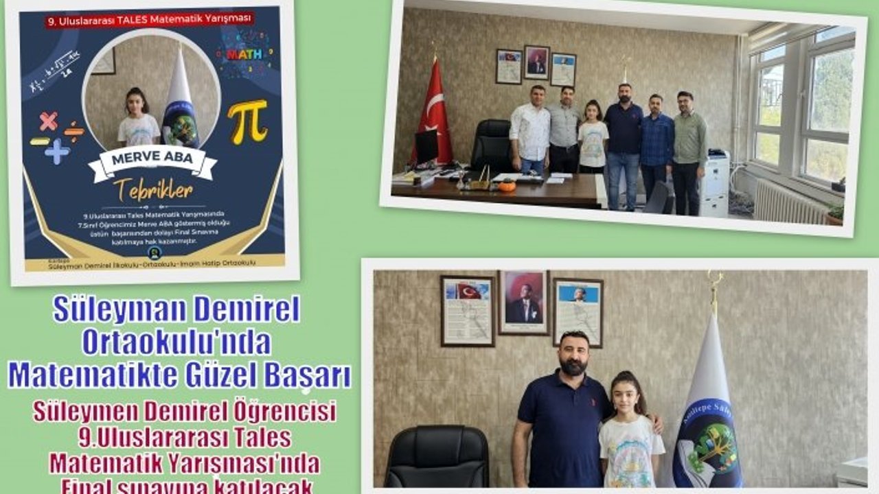 Süleyman Demirel Ortaokulu'nda Matematikte Güzel Başarı