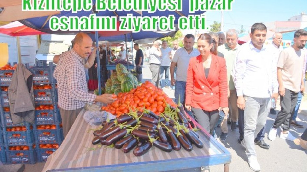 Kızıltepe Belediyesi  pazar esnafını ziyaret etti.