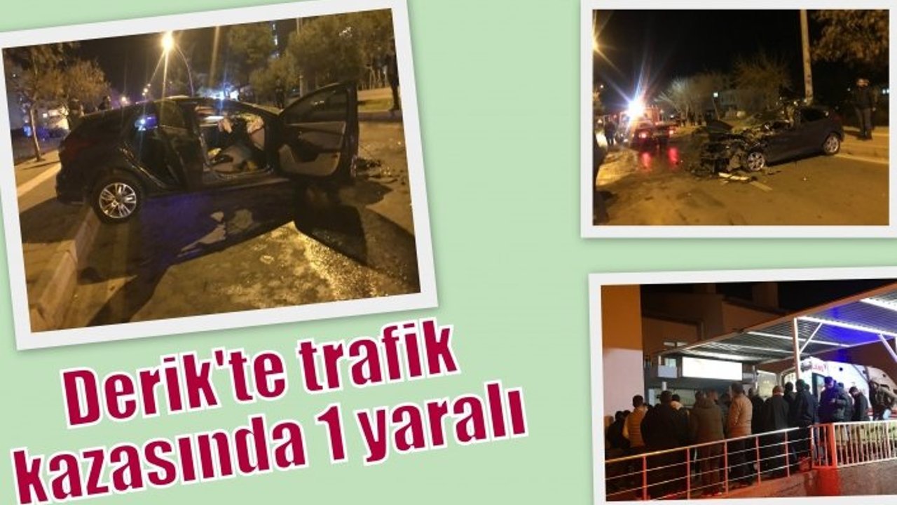 Derik'te trafik kazasında 1 yaralı