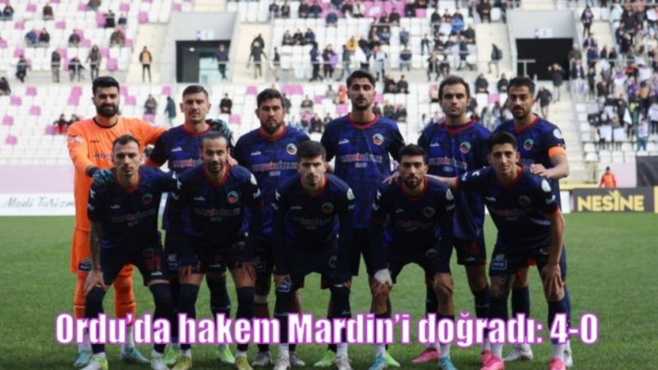 Ordu’da hakem Mardin’i doğradı: 4-0