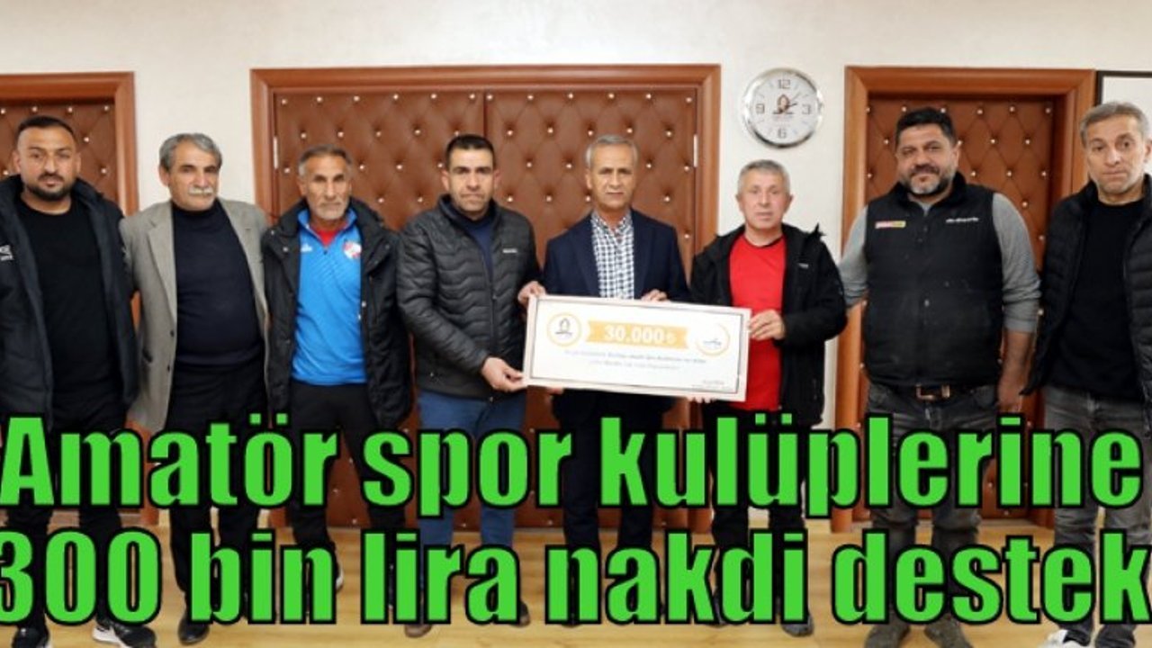 Amatör spor kulüplerine 300 bin lira nakdi destek!