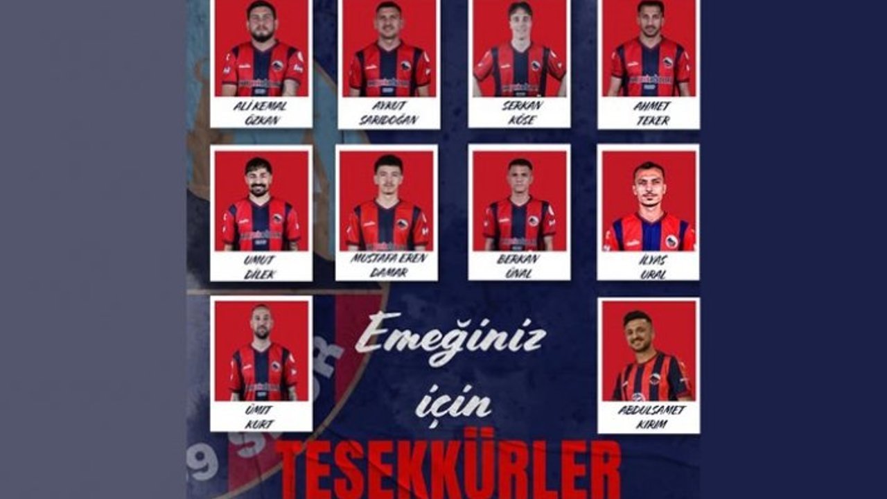 Mardin 1969 Spor 10 futbolcu ile yollarını ayırdı