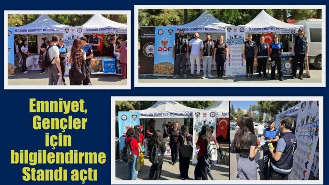 Emniyet, Gençler için bilgilendirme Standı açtı