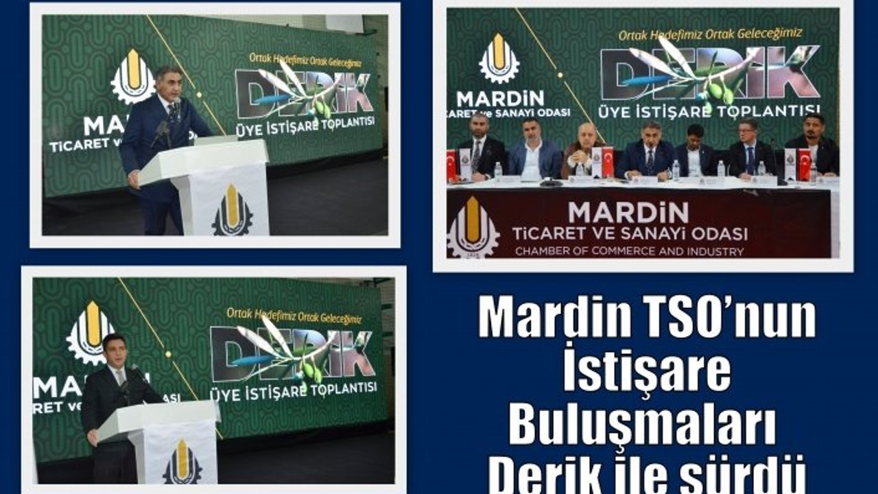 Mardin TSO’nun İstişare Buluşmaları Derik ile sürdü