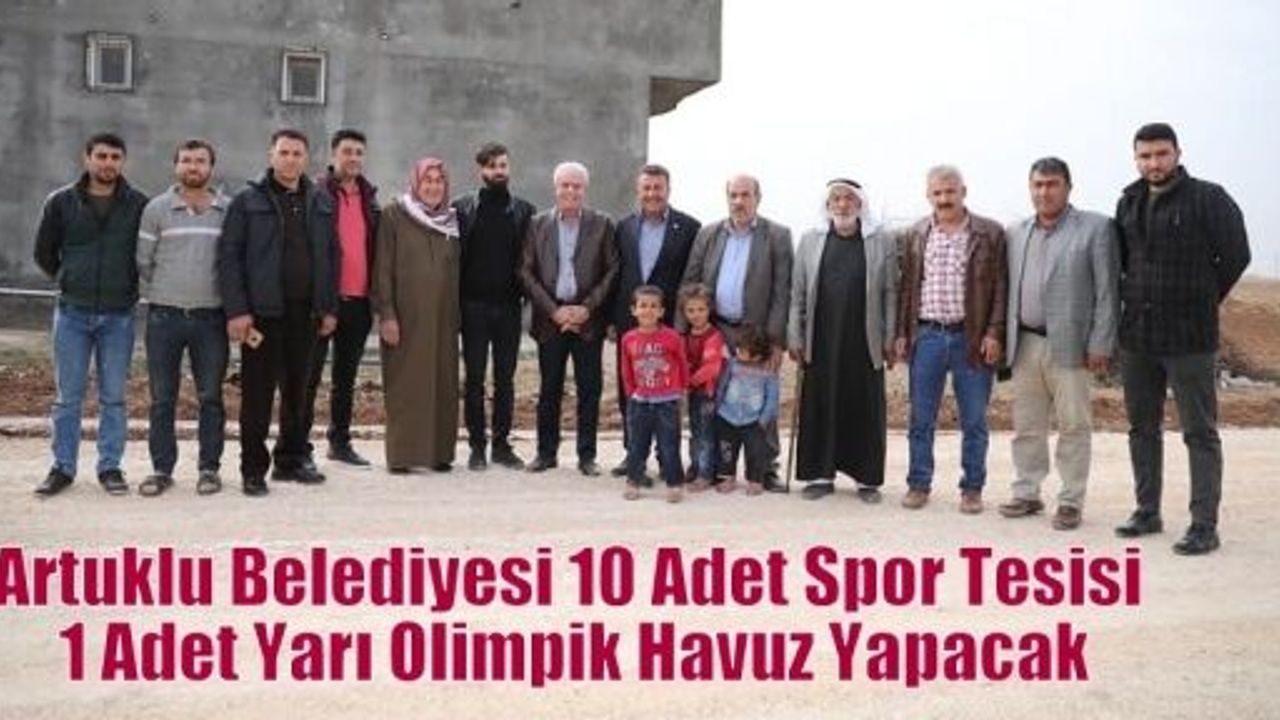 Artuklu Belediyesi 10 Adet Spor Tesisi 1 Adet Yarı Olimpik Havuz Yapacak