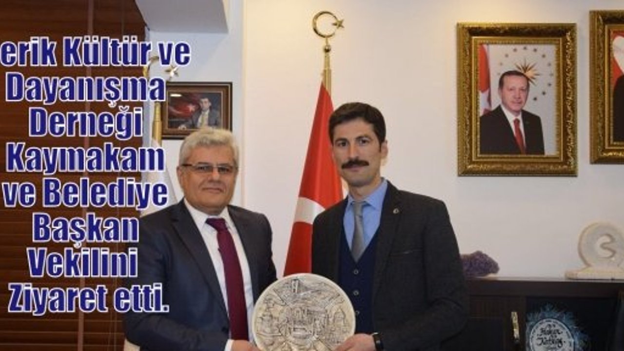 Derik Kültür ve Dayanışma Derneği,Derik Kaymakamı ve Belediye Başkan Vekilini  Ziyaret etti.