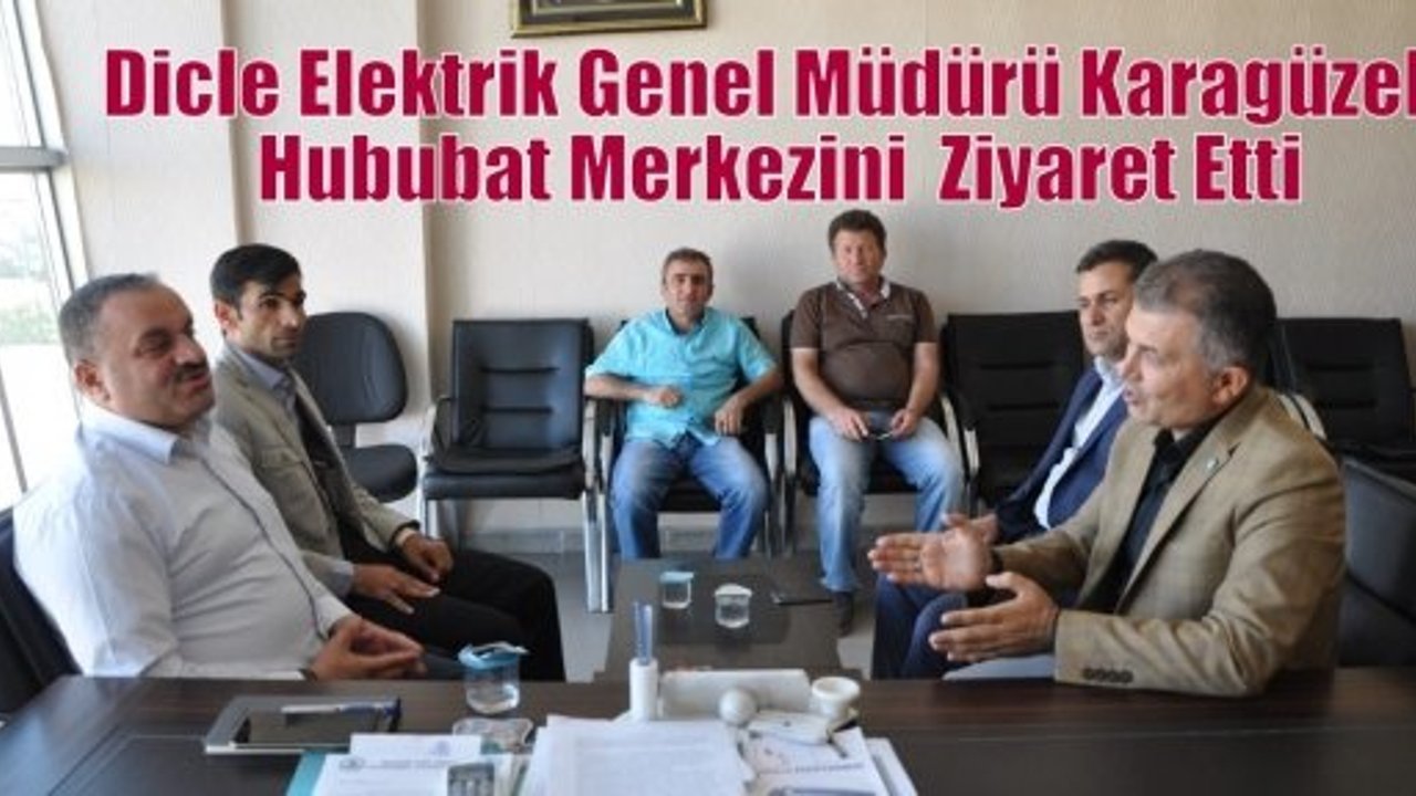 Dicle Elektrik Genel Müdürü Karagüzel  Hububat Merkezini  Ziyaret Etti