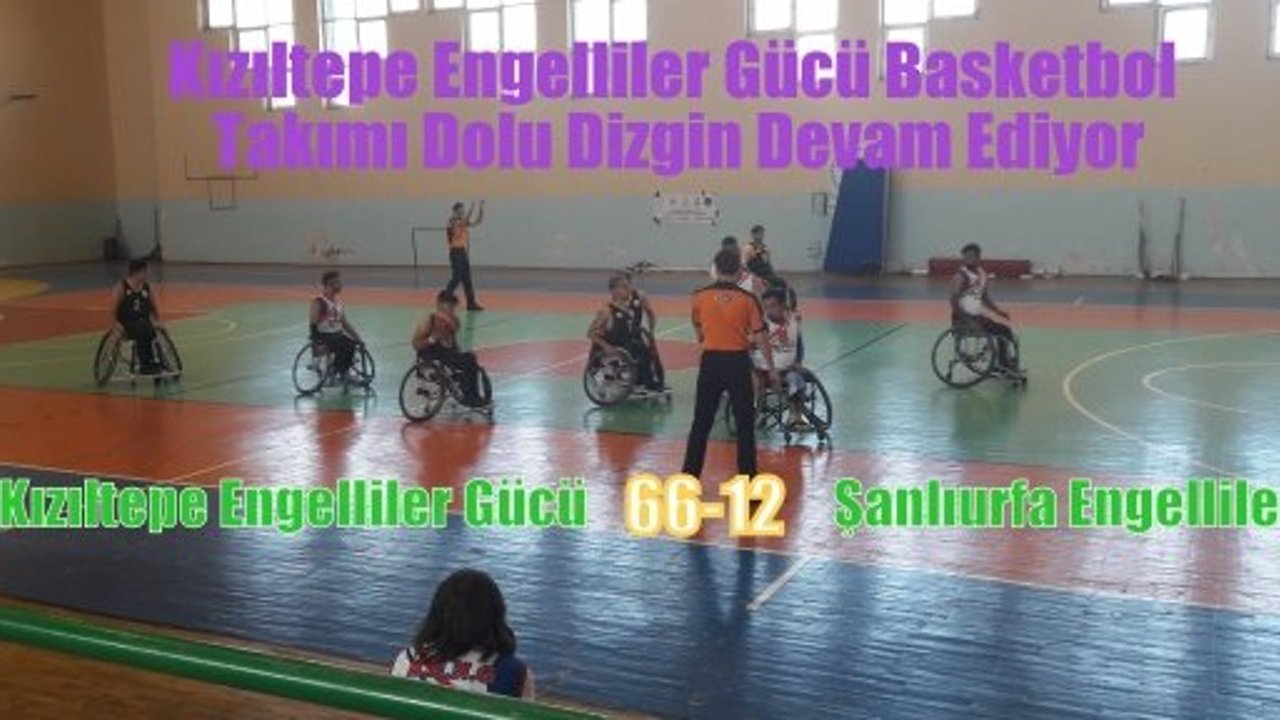 Kızıltepe Engelliler Gücü Basketbol Takımı Dolu Dizgin Devam Ediyor