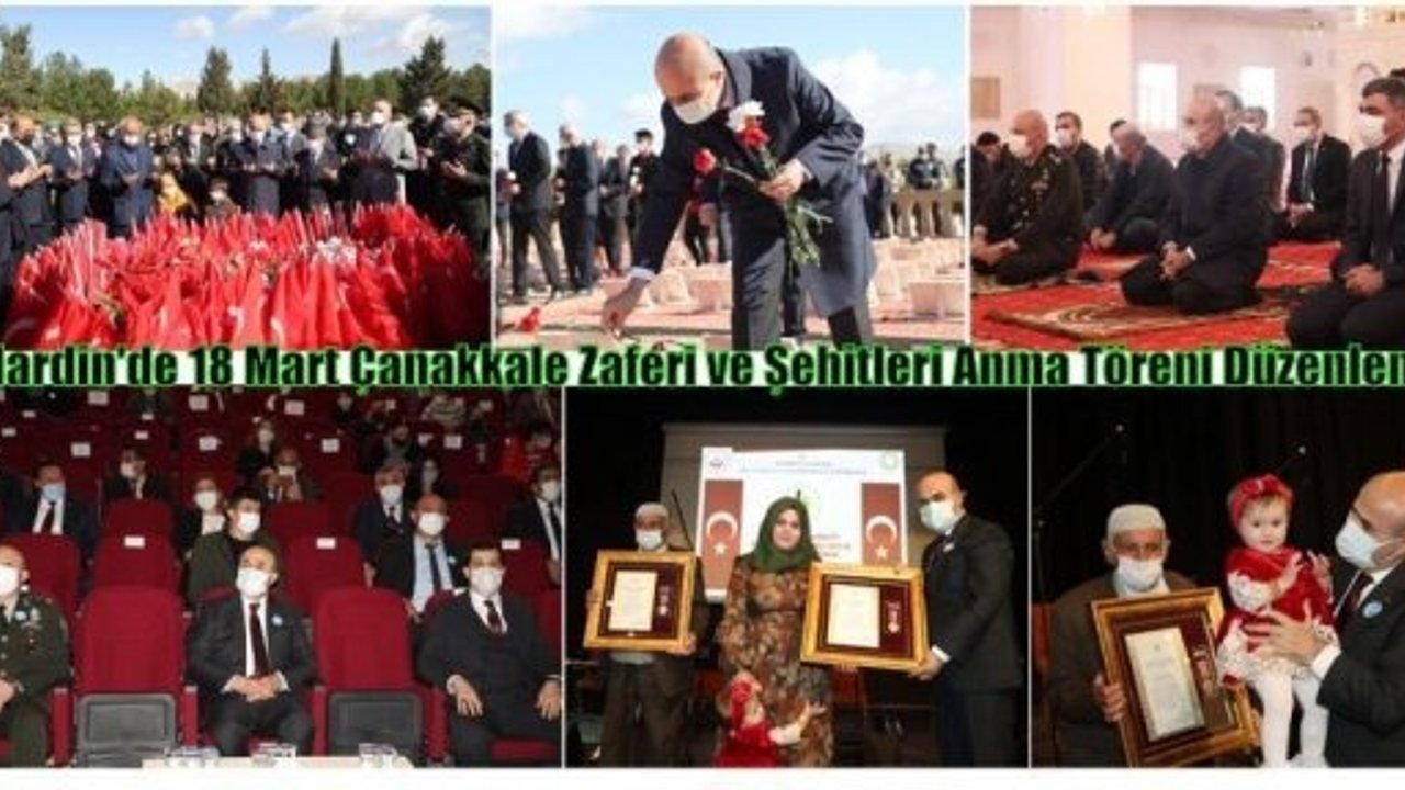 Mardin'de 18 Mart Çanakkale Zaferi ve Şehitleri Anma Töreni Düzenlendi