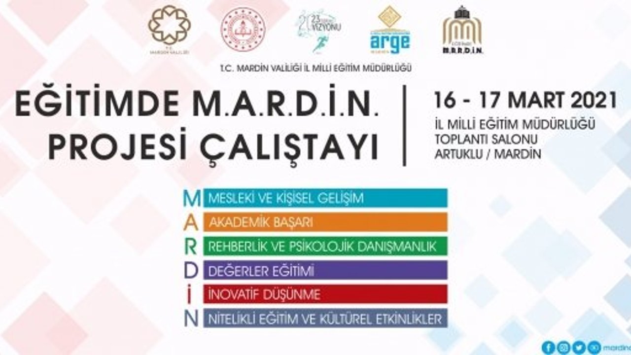 Mardin'de Eğitim Çalıştayı Düzenlenecek