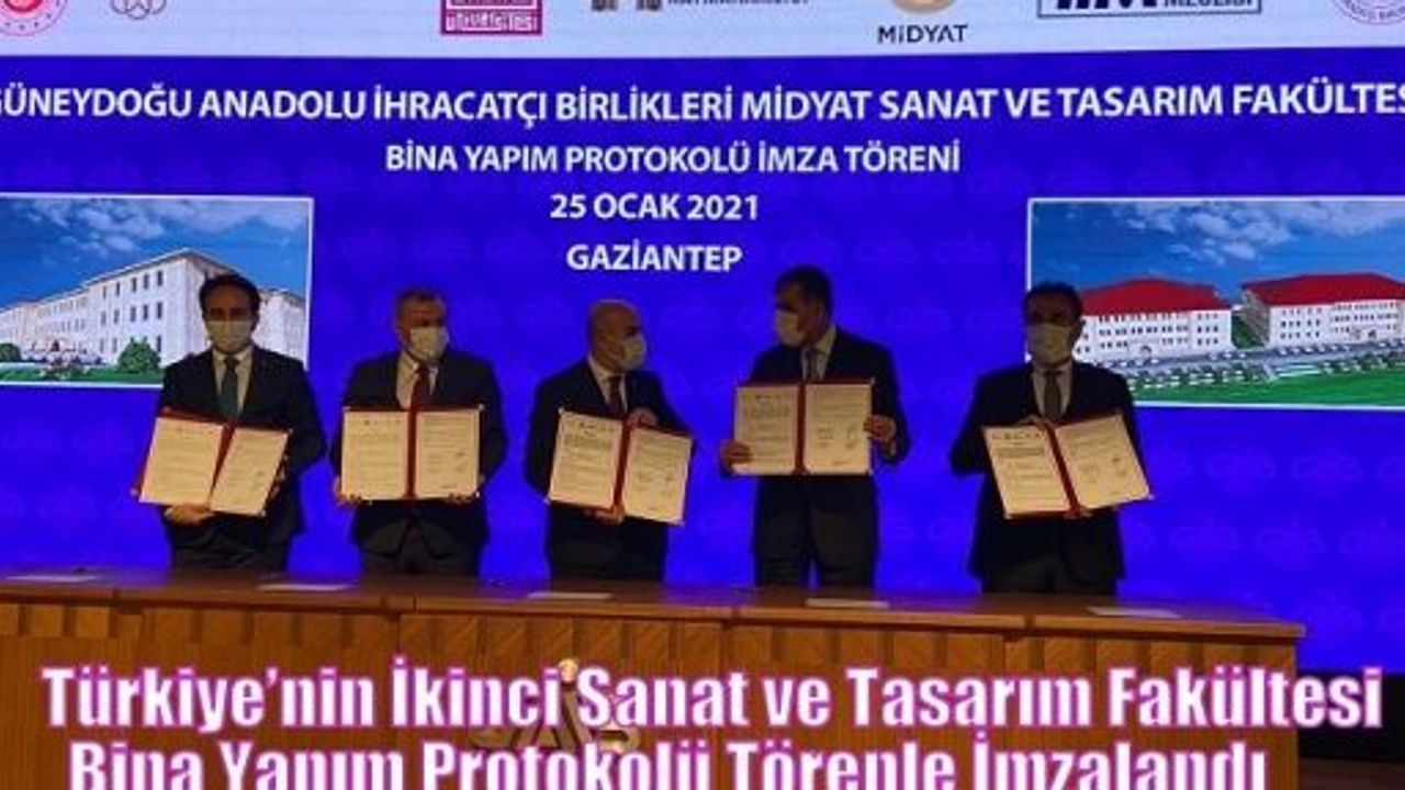 Türkiye’nin İkinci Sanat ve Tasarım Fakültesi  Bina Yapım Protokolü Törenle İmzalandı