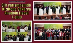 Şiir yarışmasında Kızıltepe Sakarya Anadolu Lisesi 1. oldu