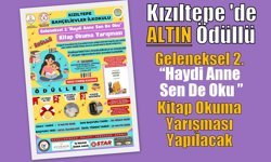 Kızıltepe 'de Altın Ödüllü Geleneksel 2. “Haydi Anne Sen De Oku “Kitap Okuma Yarışması Yapılacak