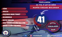 Mardin de 41 firari suçlu yakalandı