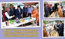 Derik'te ‘Hayat Boyu Öğrenme Haftası’sergisinde birbirinden güzel ürünler göz kamaştırdı