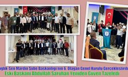 Sağlık-Sen Mardin Şube Başkanlığı’nın 6. Olağan Genel Kurulu Gerçekleştirildi