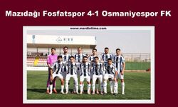 Mazıdağı Fosfatspor 4-1 Osmaniyespor FK