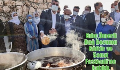 Kılıç,Ömerli Bağ Bozumu Kültür ve Sanat Festivali'ne katıldı.