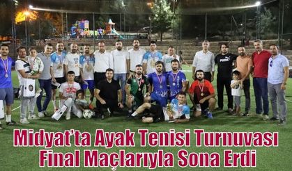Midyat’ta Ayak Tenisi Turnuvası Final Maçlarıyla Sona Erdi