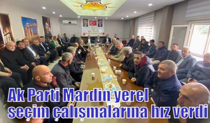Ak Parti Mardin yerel seçim çalışmalarına hız verdi