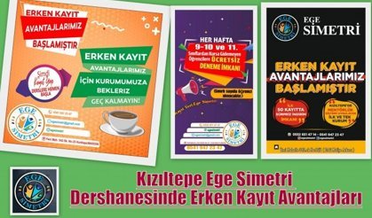 Kızıltepe Ege Simetri Dershanesinde Erken Kayıt Avantajları