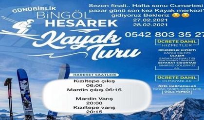 Kızıltepe Ve Mardin’den Bingöl’e Kayak Turu 