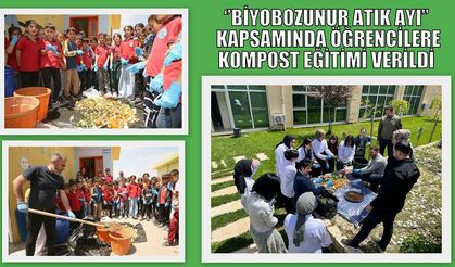 ‘’Biyobozunur Atık Ayı” Kapsamında Öğrencilere Kompost Eğitimi Verildi