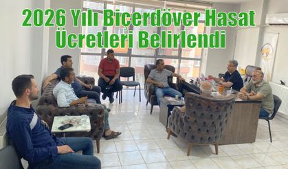 2026 Yılı Biçerdöver Hasat Ücretleri Belirlendi