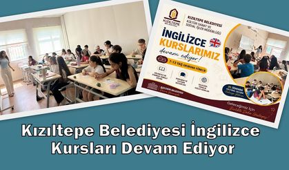 Kızıltepe Belediyesi İngilizce Kursları Devam Ediyor