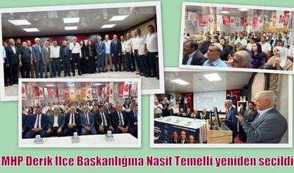 MHP Derik İlçe Başkanlığına Naşit Temelli yeniden seçildi