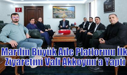 Mardin Büyük Aile Platformu İlk Ziyaretini Vali Akkoyun’a Yaptı