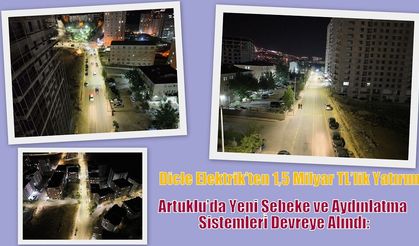 Artuklu’da Yeni Şebeke ve Aydınlatma Sistemleri Devreye Alındı