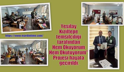 Yeşilay Kızıltepe temsilciliği tarafından Hem Okuyorum Hem Okutuyorum" Projesi hayata geçirildi.