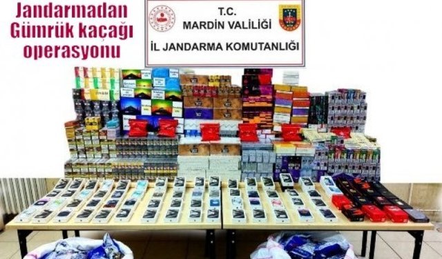 Jandarmadan Gümrük kaçağı operasyonu