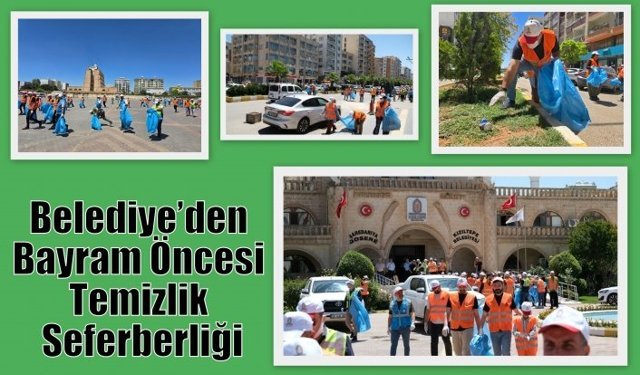 Belediye’den Bayram Öncesi Temizlik Seferberliği