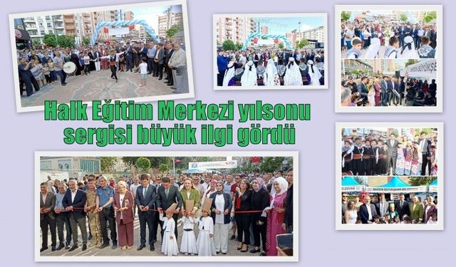 Halk Eğitim Merkezi yılsonu sergisi büyük ilgi gördü