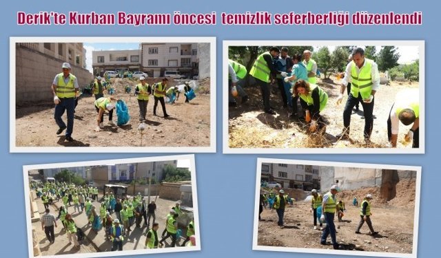Kurban Bayramı öncesi ilçemizde temizlik seferberliği