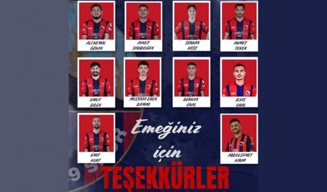 Mardin 1969 Spor 10 futbolcu ile yollarını ayırdı