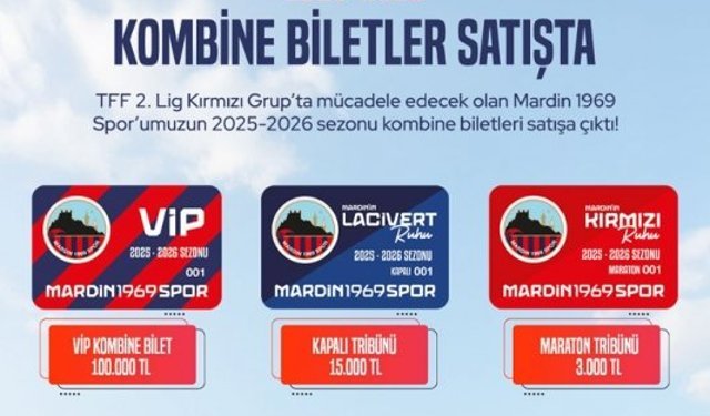 Mardin 1969 Spor Kombine Biletlerinin Satışına Başlandı